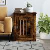 Dog Crate Furniture Smoked Oak 21.7"x29.5"x25.6" Engineered Wood