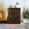 Dog Crate Furniture Brown Oak 21.7"x31.5"x26.8" Engineered Wood
