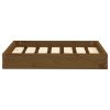 Dog Bed Honey Brown 24.2"x19.3"x3.5" Solid Wood Pine